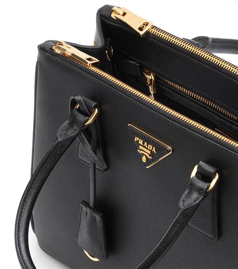 prada saffiano black calfskin leather tote small bag|authentic Prada saffiano bag.